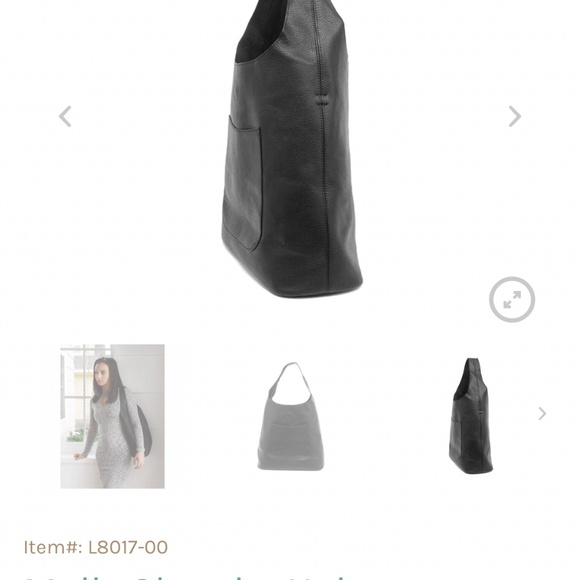 NWT Joy Susan Molly Slouchy Hobo Handbag in Black